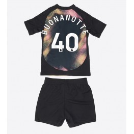 Leicester City Facundo Buonanotte #40 Uit tenue Kids 2024-25 Korte Mouw (+ Korte broeken)